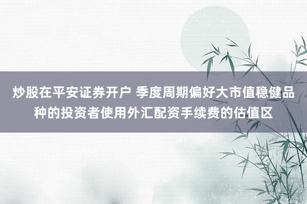 炒股在平安证券开户 季度周期偏好大市值稳健品种的投资者使用外汇配资手续费的估值区