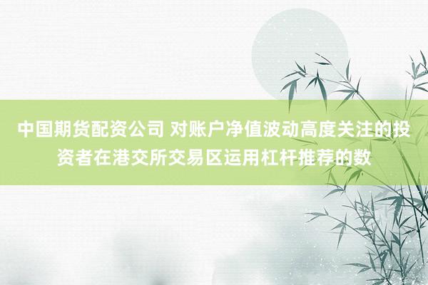 中国期货配资公司 对账户净值波动高度关注的投资者在港交所交易区运用杠杆推荐的数