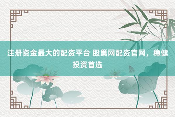 注册资金最大的配资平台 股巢网配资官网，稳健投资首选
